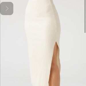 Joah brown SIDE SLIT MIDI SKIRT